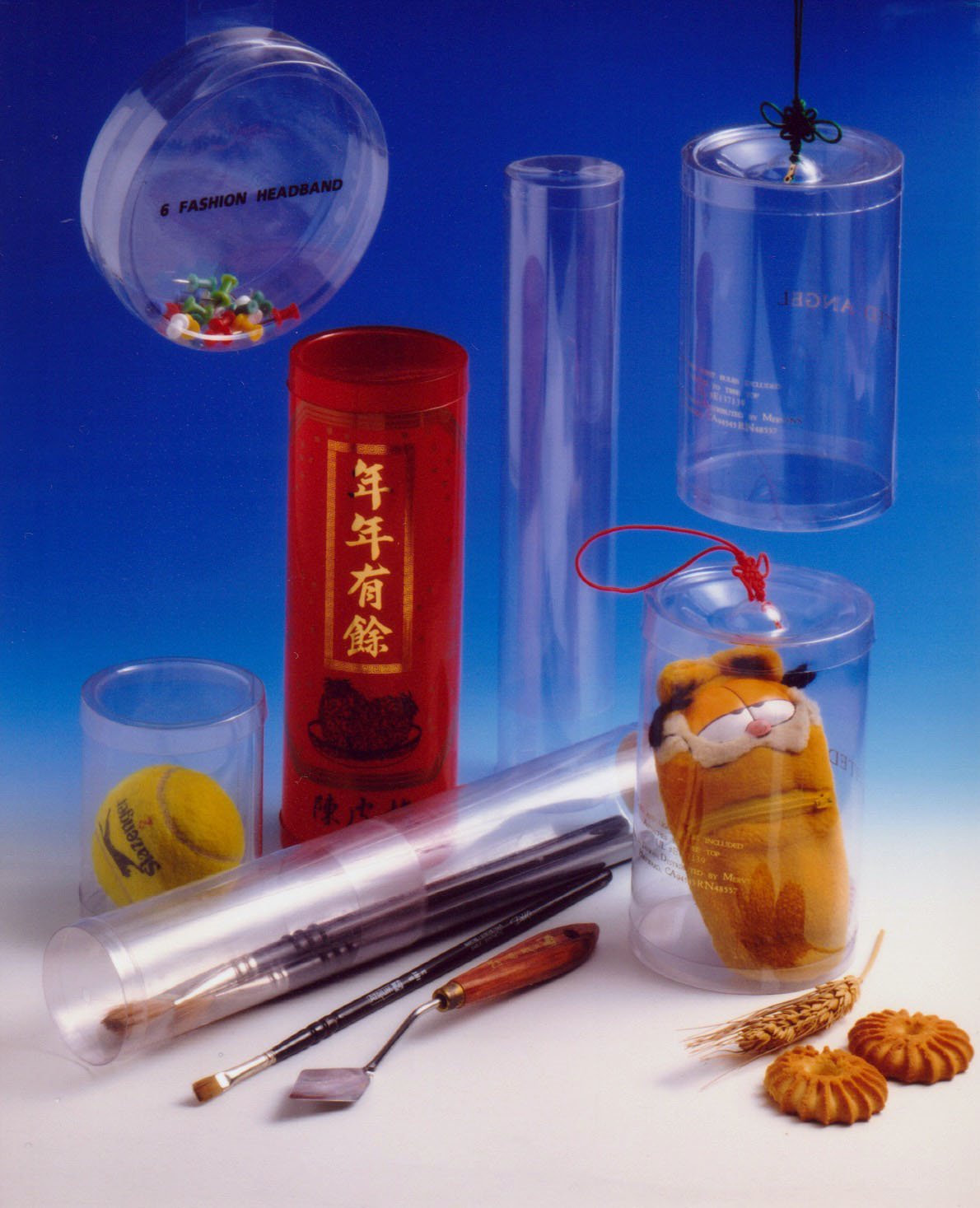 瓏琳舊官網文具禮品與展示用PET PVC透明圓筒包裝實品
