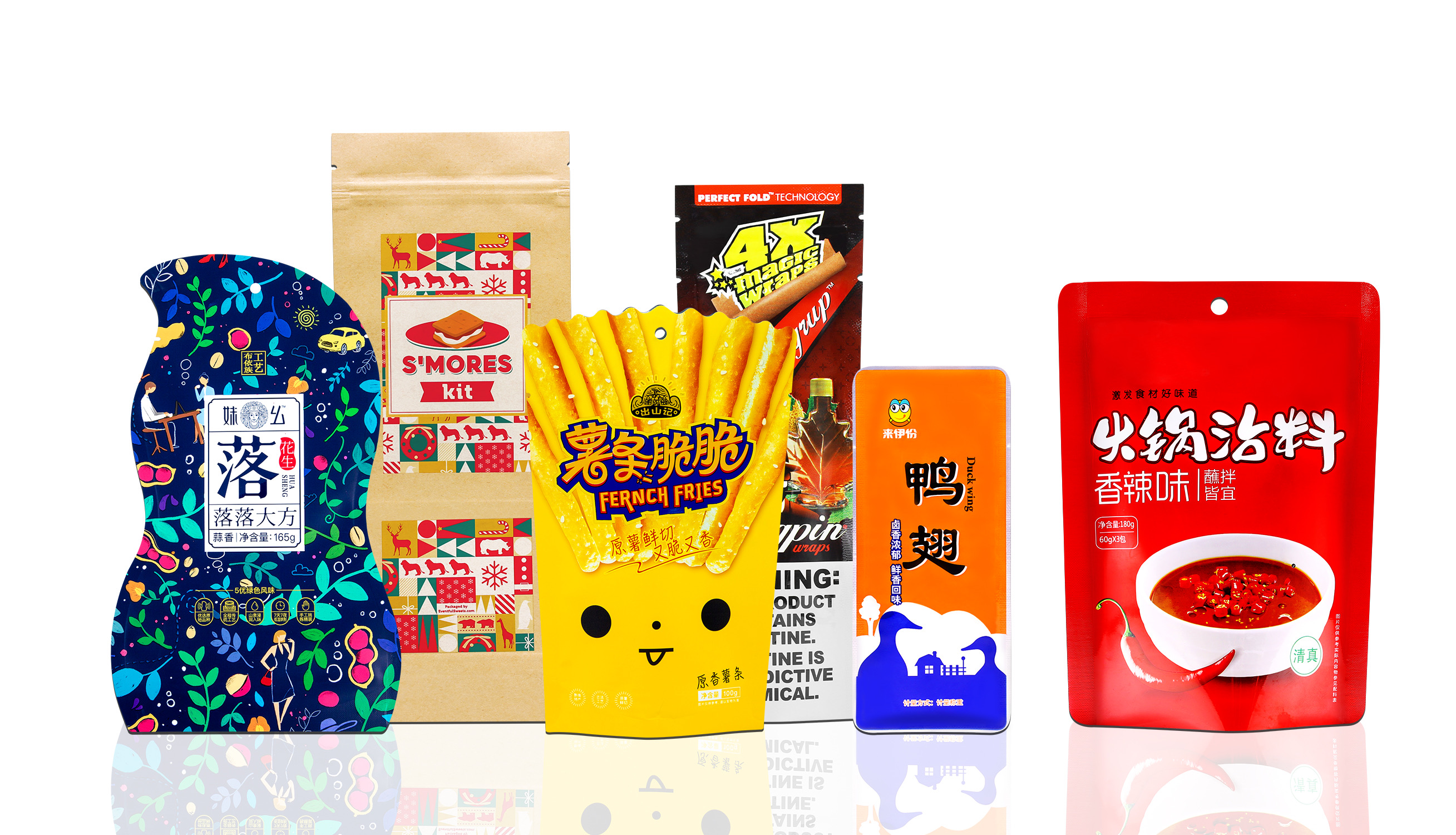 自立袋、夾鏈袋與造型軟質包裝